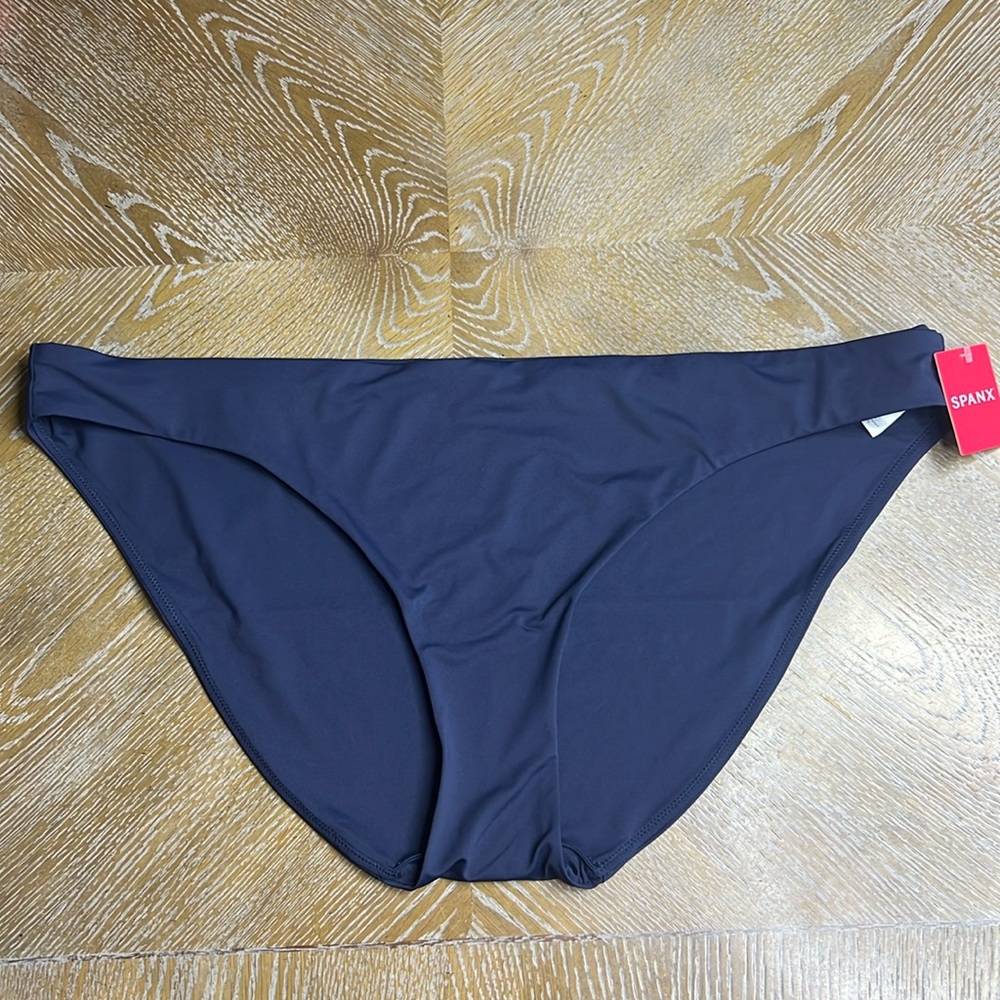 SPANX Sunkissed Navy Plus Size Swim Bikini Bottom 2X